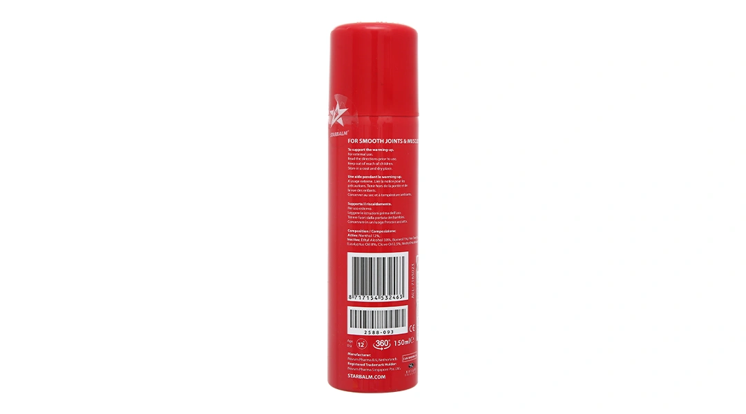 Xịt nóng Starbalm Warm Spray giúp làm ấm bắp thịt, giảm đau cơ chai 150ml - 2